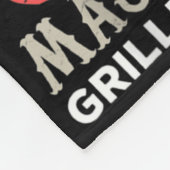 Funny Grill Master Grillen liebt Feinschmecker Koc Fleecedecke (Ecke)