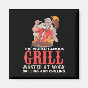 Funny Grill Master Grillen liebt Feinschmecker Koc Magnet