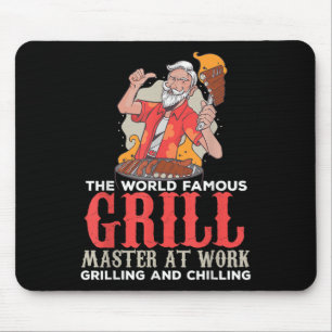 Funny Grill Master Grillen liebt Feinschmecker Koc Mousepad