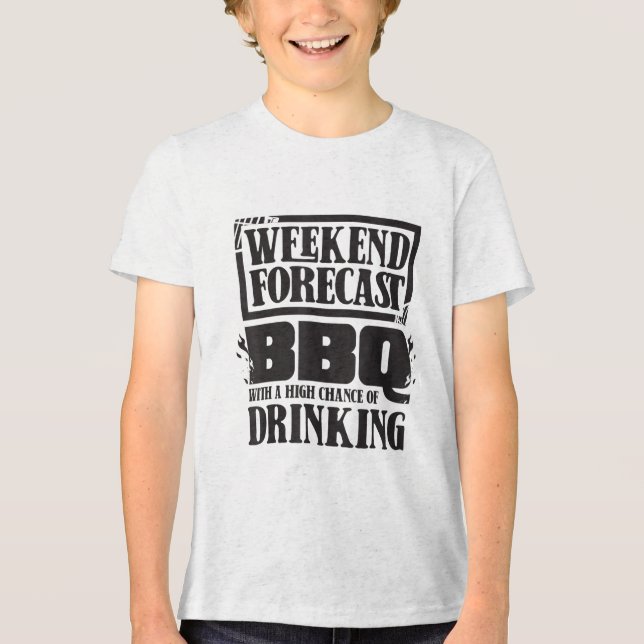 Funny Grill Master Koch Grillgrill Lover Bb Tri-Blend Shirt (Vorderseite)