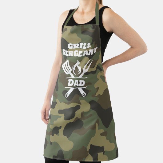 Funny Grill Sergeant Camouflage Schürze (InSitu)
