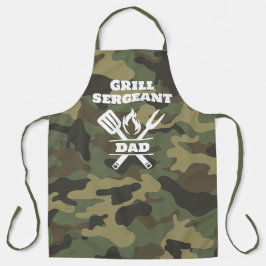 Funny Grill Sergeant Camouflage Schürze