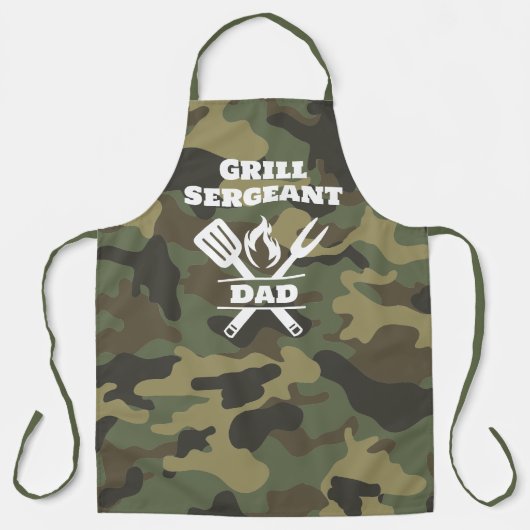 Funny Grill Sergeant Camouflage Schürze (Vorderseite)