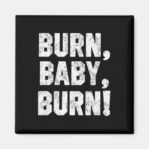 Funny Grill Shirt Burn Magnet