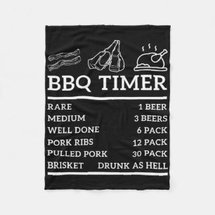 Funny Grill Sprichwort Grillen Timer Grillen Beer Fleecedecke