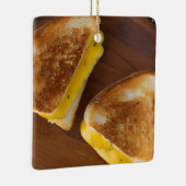 Funny Grilled Cheese Pun Christmas Keramikornament (Rechts)