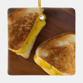 Funny Grilled Cheese Pun Christmas Keramikornament (Vorderseite)