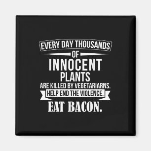 Funny Grillen Anti Vegetarian Zitat - Fleisch Love Magnet