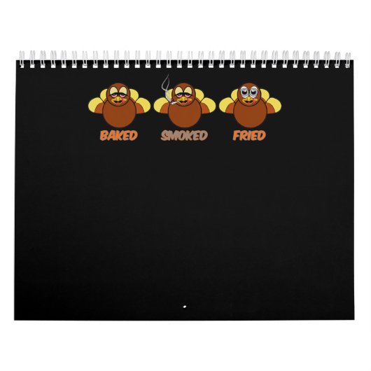 Funny GRILLEN Baked Smoked Fried Turkey Kalender (Titelbild)