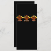 Funny GRILLEN Baked Smoked Fried Turkey Menükarte (Vorne/Hinten)