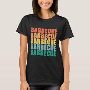 Funny Grillen Barbecue Grill Griller Retro rauchen T-Shirt