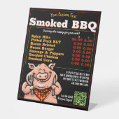 Funny GRILLEN Barbeque Menu Pig Roast Grill Food T Sockelschild (Vorderseite)