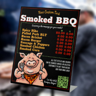Funny GRILLEN Barbeque Menu Pig Roast Grill Food T Sockelschild
