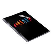 Funny GRILLEN Evolution Grill Grill Grillen Grille Notizblock (Rechte Seite)