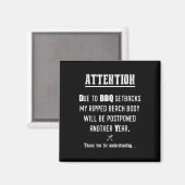 Funny Grillen für Pitmasters & amp; Grillfreunde Magnet (Vorderseite/Rückseite)
