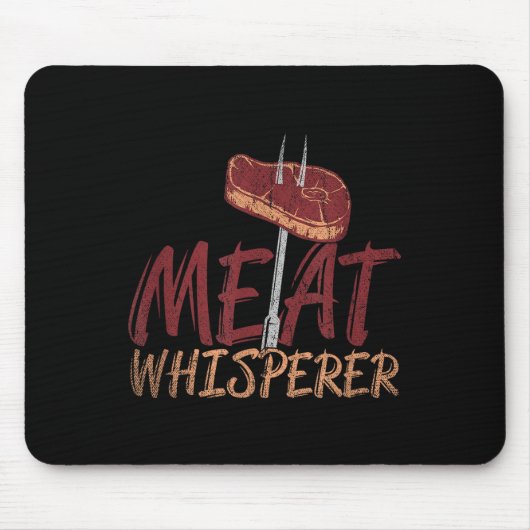 Funny Grillen Geräuchertes Fleisch Steak Geschenk Mousepad (Vorne)