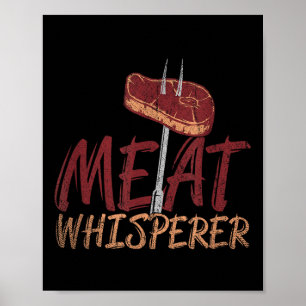 Funny Grillen Geräuchertes Fleisch Steak Geschenk Poster