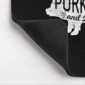 Funny Grillen Geschenk Ich mag Schweinefleisch Hin Mousepad (Ecke)