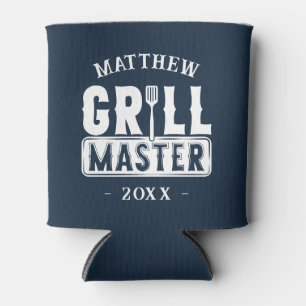 Funny GRILLEN Grill Master Personalisiert Barbecue Dosenkühler