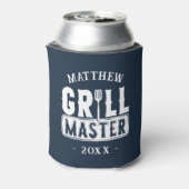Funny GRILLEN Grill Master Personalisiert Barbecue Dosenkühler (Kanne Rückseite)