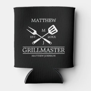 Funny GRILLEN Grill Master Personalisiert Barbecue Dosenkühler