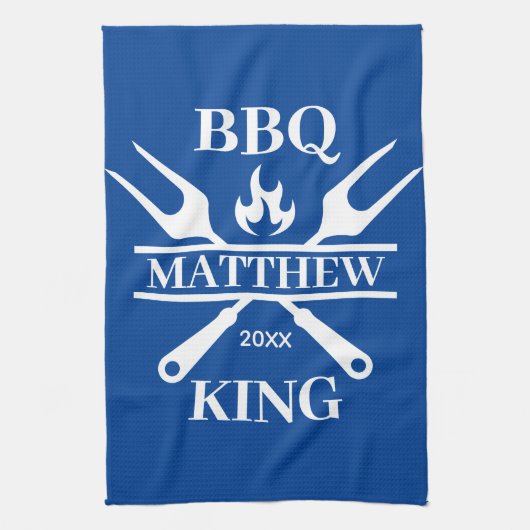 Funny GRILLEN Grill Master Personalisiert Barbecue Geschirrtuch (Vertikal)