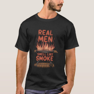 Funny GRILLEN Grill Real Men riechen wie Rauch, Me T-Shirt