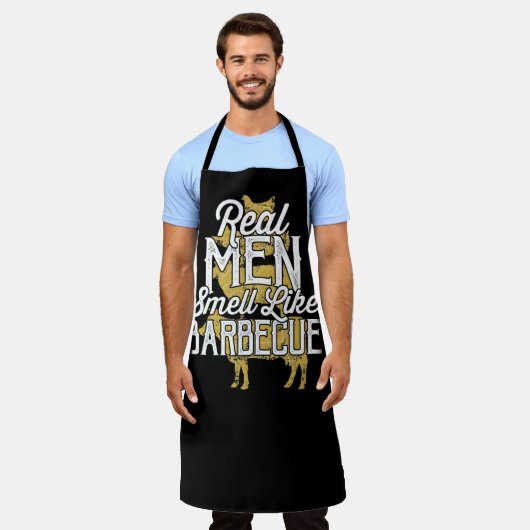 Funny GRILLEN Grilling-Geschenk Schürze (Getragen)