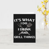 Funny Grillen Grilling Quote Vathday Karte (Gelbe Blume)