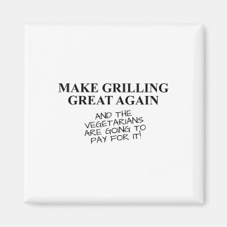 Funny Grillen Grilling Rauchen Lover T Shirt Trump Magnet