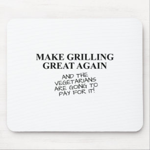 Funny Grillen Grilling Rauchen Lover T Shirt Trump Mousepad
