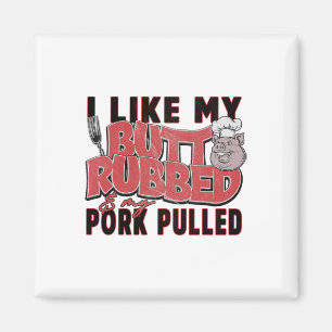 Funny Grillen Grilling Zitat Schweinefleisch Männe Magnet