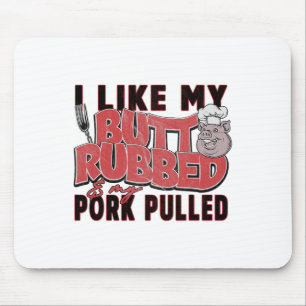 Funny Grillen Grilling Zitat Schweinefleisch Männe Mousepad
