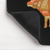 Funny Grillen Koch geräuchert Fleisch Grill Master Mousepad (Ecke)
