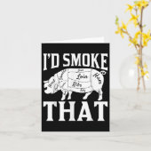 Funny Grillen Koch, ich rauche, dass lustig gerauc Karte (Gelbe Blume)