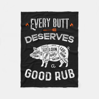 Funny Grillen Koch Jeden Hintern verdient einen gu Fleecedecke
