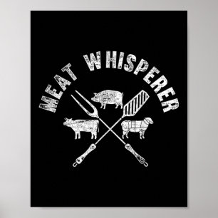 Funny Grillen Koch Steak Grilling Meat Geschenk Ra Poster