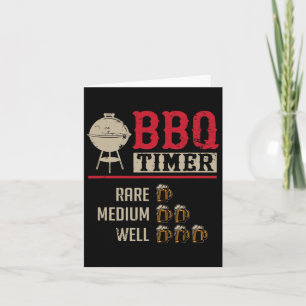 Funny Grillen Meat Cooking Timer Beer Grill Koch R Karte