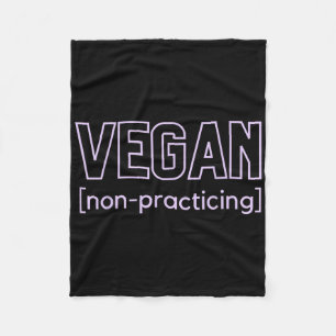 Funny Grillen Meat Lover Nicht praktizierend Vegan Fleecedecke