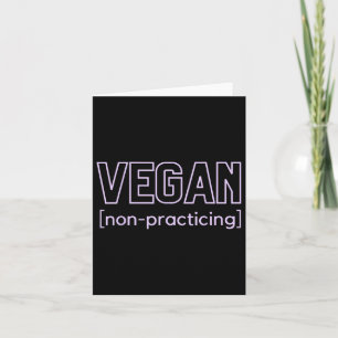 Funny Grillen Meat Lover Nicht praktizierend Vegan Karte
