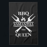 Funny GRILLEN Personalisiert Barbecue Queen Schürz Geschirrtuch<br><div class="desc">Funny GRILLEN Grill Master Personalisiert Barbecue Best</div>