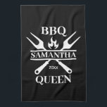 Funny GRILLEN Personalisiert Barbecue Queen Schürz Geschirrtuch<br><div class="desc">Funny GRILLEN Grill Master Personalisiert Barbecue Best</div>