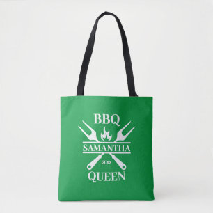 Funny GRILLEN Personalisiert Barbecue Queen Tote B Tasche