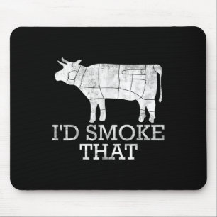 Funny Grillen Rauchen Fleisch gegrillt Steak Id Ra Mousepad