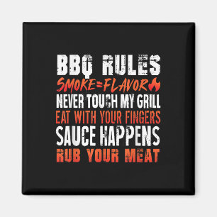 Funny Grillen regiert Smoke=aroma essen mit Finger Magnet