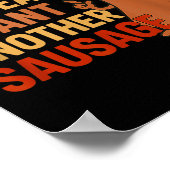 Funny Grillen Sausage Angebot für Cookout Grill Va Poster (Ecke)