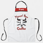 Funny GRILLEN Schürze, Natural Geboren Griller GRI Schürze (Vorderseite)
