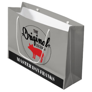 Funny GRILLEN Schwein geben Party Tasche Große Geschenktüte