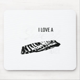 Funny Grillen Shirts Liebe Ein Sweet Rib Rack Pitm Mousepad
