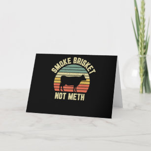 Funny Grillen Smoke Brisket Not Novelty Grilling Feiertagskarte